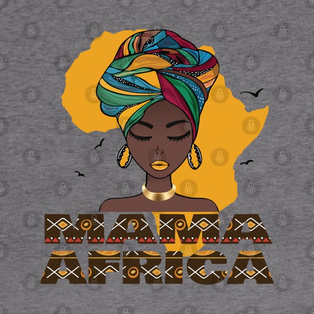 Mama Africa Map & Face Funny Top by Meryarts